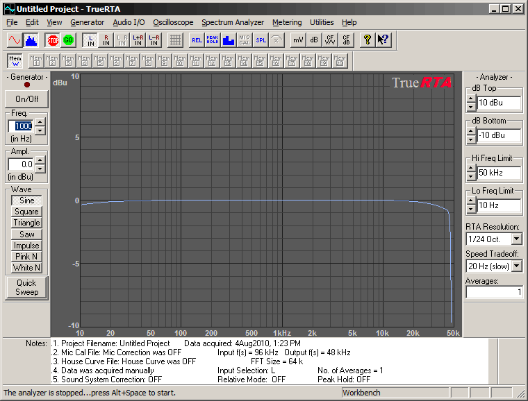 truerta audio spectrum analyzer